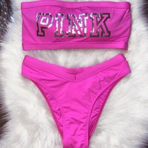 ❌SOLD❌ VS PINK Bandeau Bikini 👙
